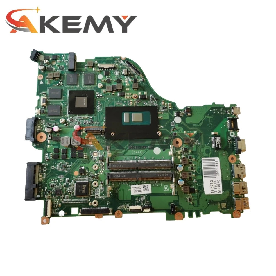Материнская плата для ноутбука Acer aspire E5-575 E5-575G SR2EY I5-6200U CPU 940MX DAZAAMB16E0 NBVDH11004 NB.VDH11.004 |