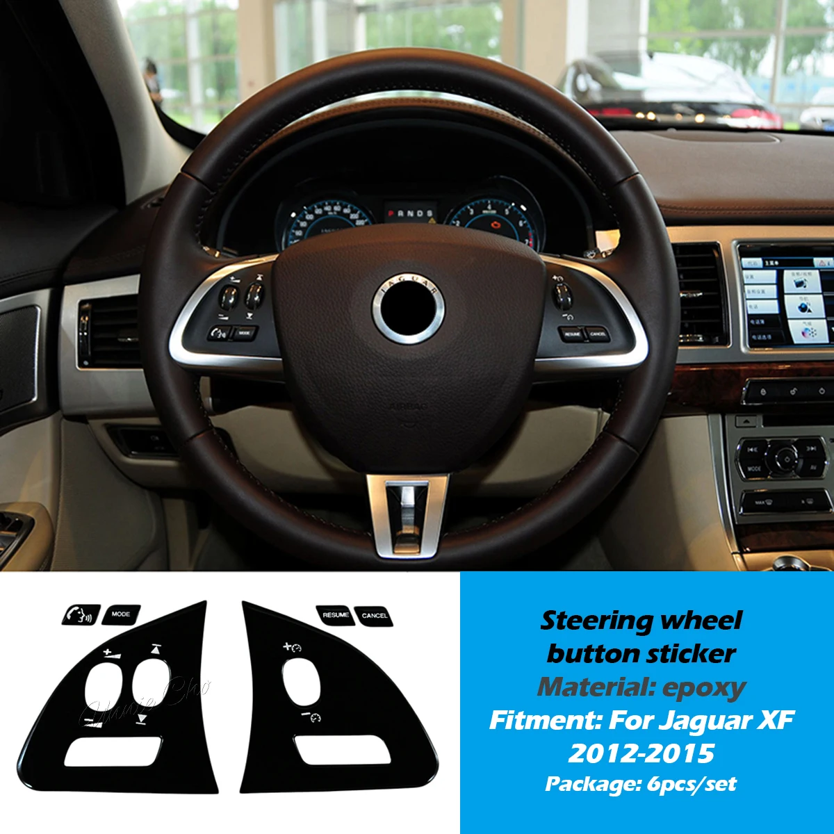 

Для Jaguar XF черные наклейки на кнопки 2012 2013 2014 2015, липкие кнопки, решение для Jaguar XF X250, аксессуары, модификация автомобиля