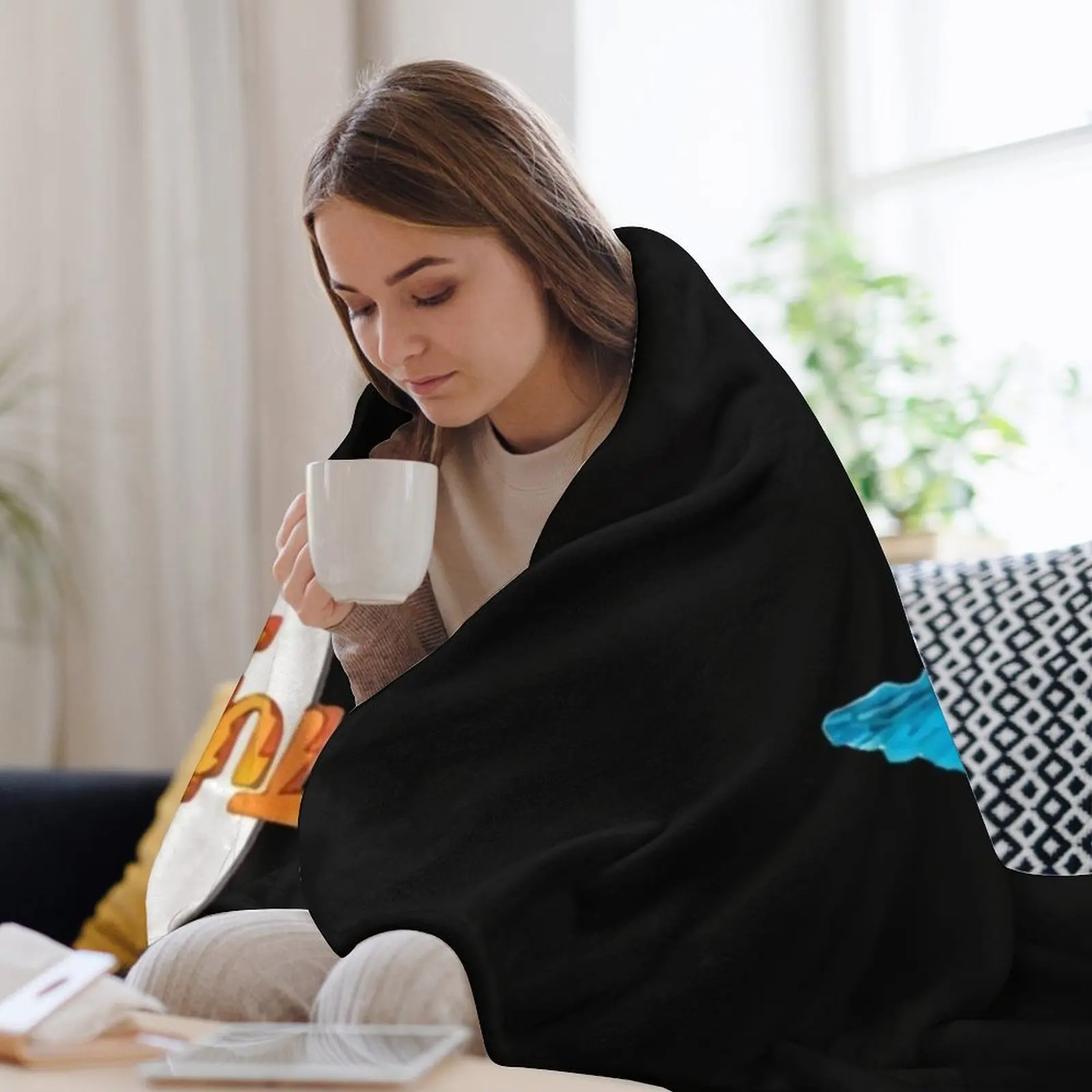 Ретро Винтаж The Monster at End of This Book Подарок для фанатов мужчин и женщин Одеяло