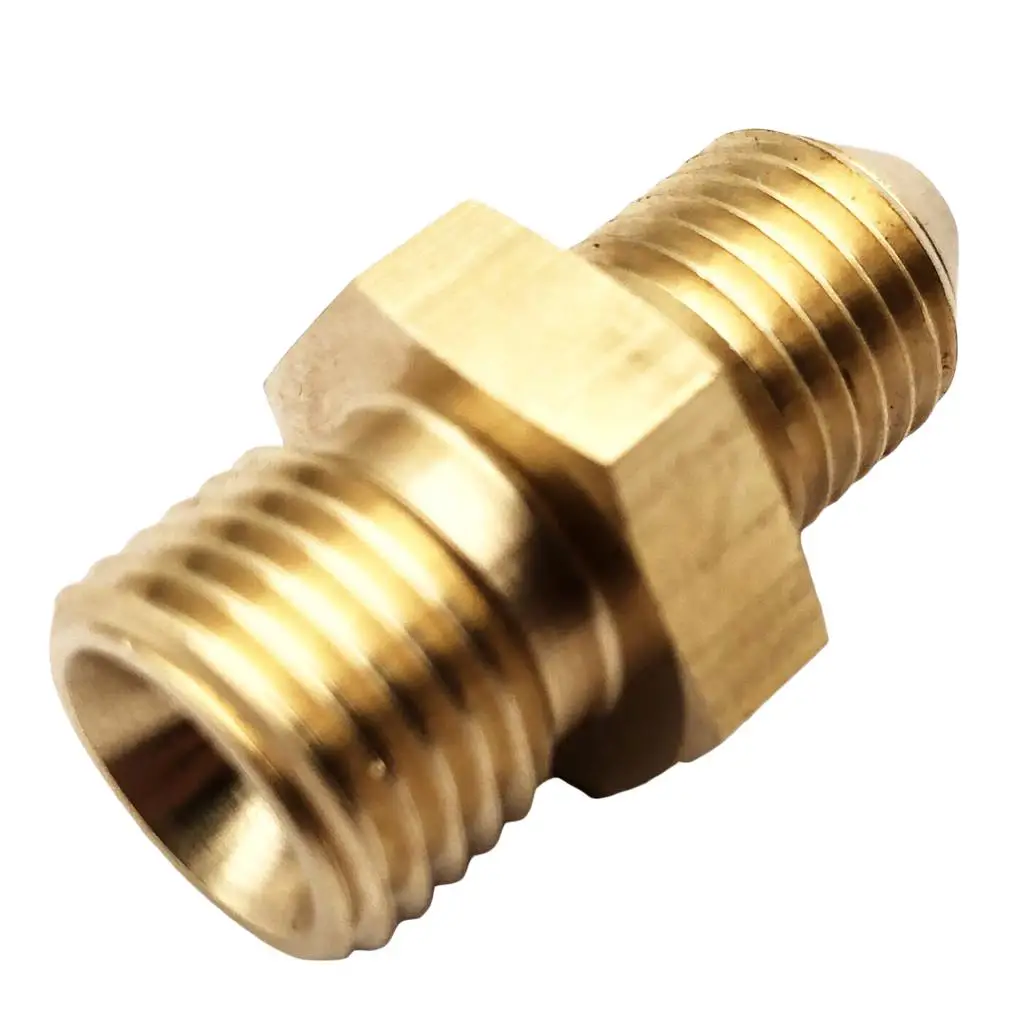 

1/2-20 UNF to AN4 Male Straight Brass Fitting Fuel / Water / Boat / Gas / Oil