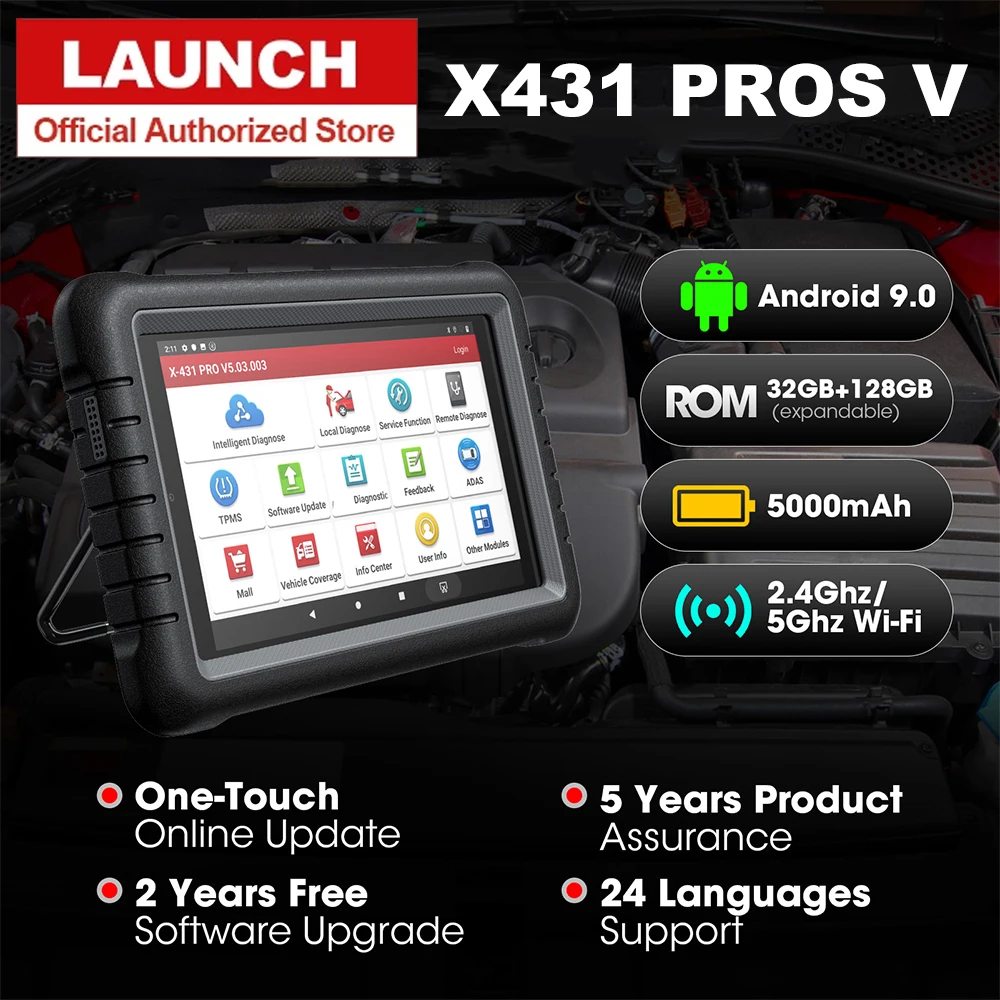 OBD2 сканер LAUNCH X431 Pros V диагностические инструменты автомобильный