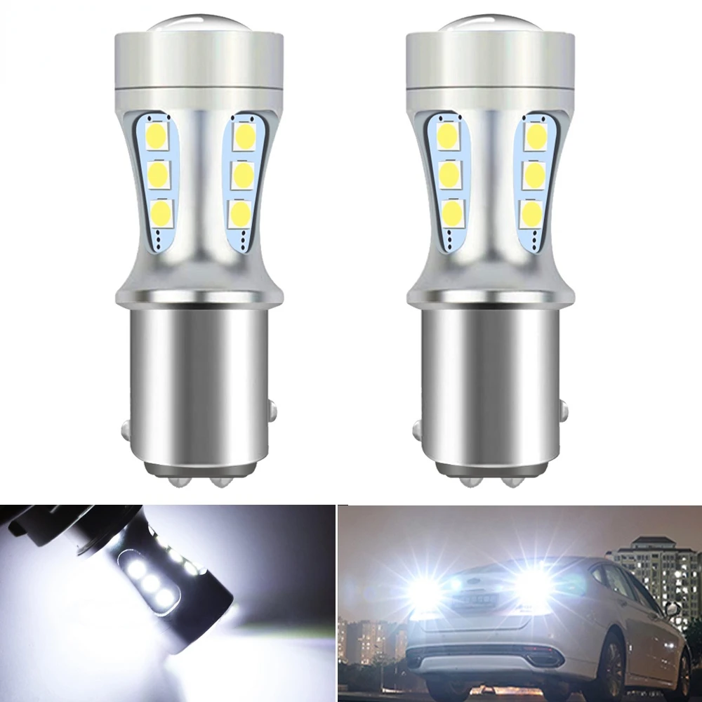 

2x P21W BA15S LED Canbus 1156 BAY15D 1157 P21/5W LED Bulbs T15 R5W Car Lights 6500K White Brake Lights Reverse Lamp DRL T20 7443