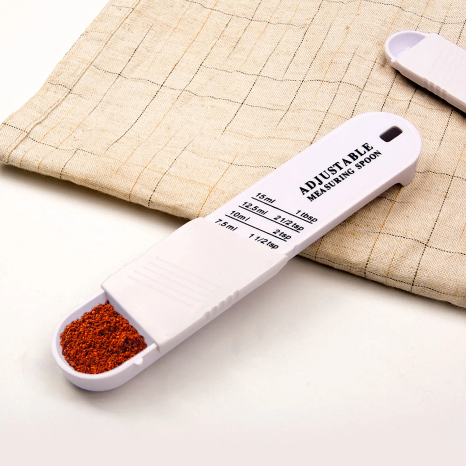 

New 2pcs Measure Spoon Adjustable Scale Measuring Spoons Metering Cup And Seasoning Combination Kitchen Accessories Tools