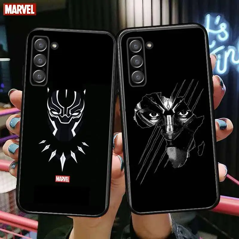 

Marvel Black Panther Phone cover hull For SamSung Galaxy s6 s7 S8 S9 S10E S20 S21 S5 S30 Plus S20 fe 5G Lite Ultra Edge