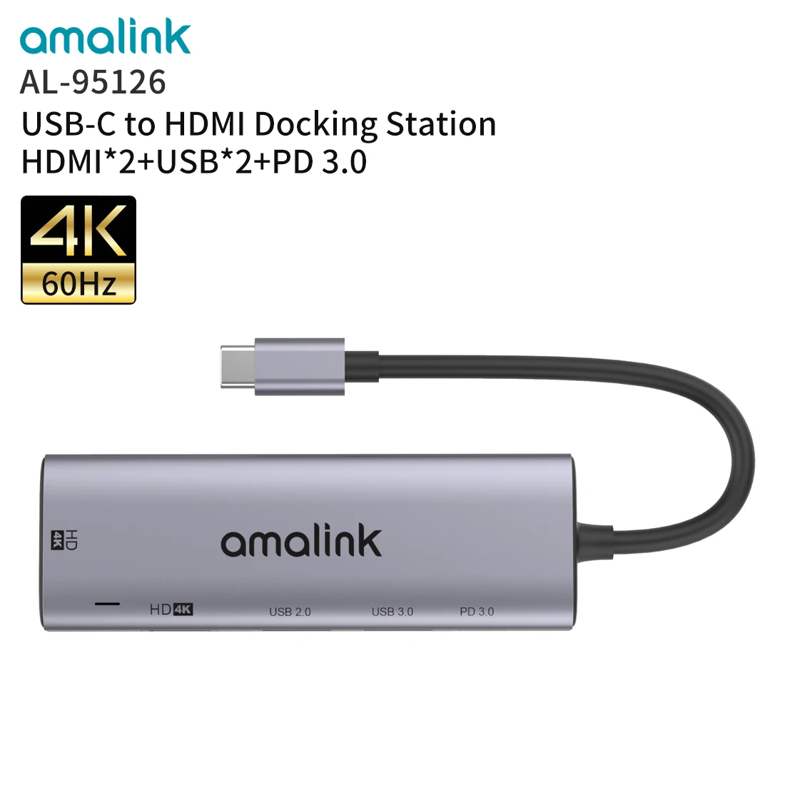 

Expansion dock usb 2.0 hub type c to usb extension type c to hdmi expansion Applicable to Apple Huawei Lenovo computer iPad