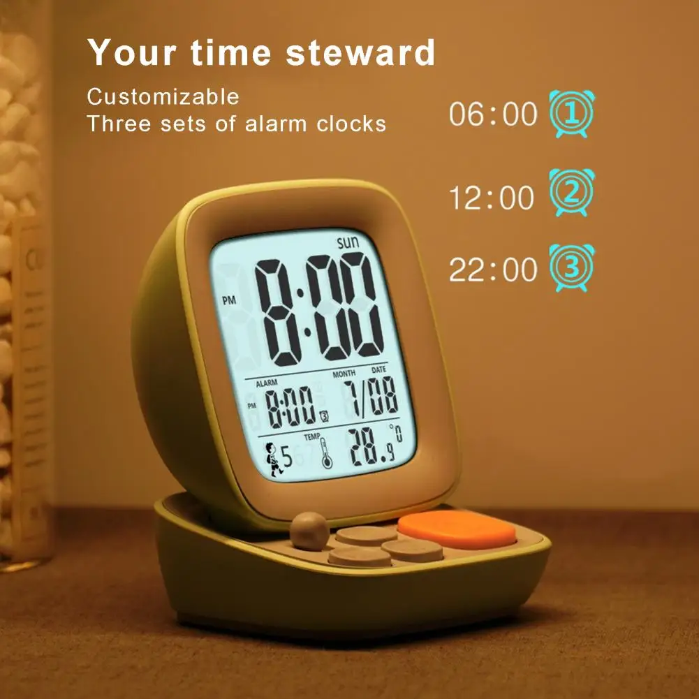 

Будильник из АБС-пластика с аккумулятором, 500 мАч