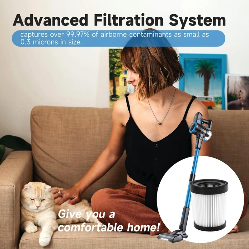 HEPA-фильтр совместимый с fabetta FSV001 FSV101 Girnoor G160 и G165 Afoddon a300 Серия беспроводных стиков