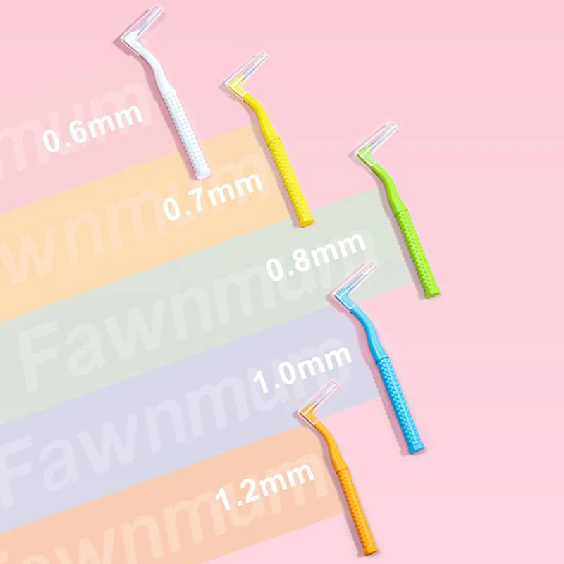 10 шт. межзубная щетка для ортодонтической чистоты между зубами микрощетка