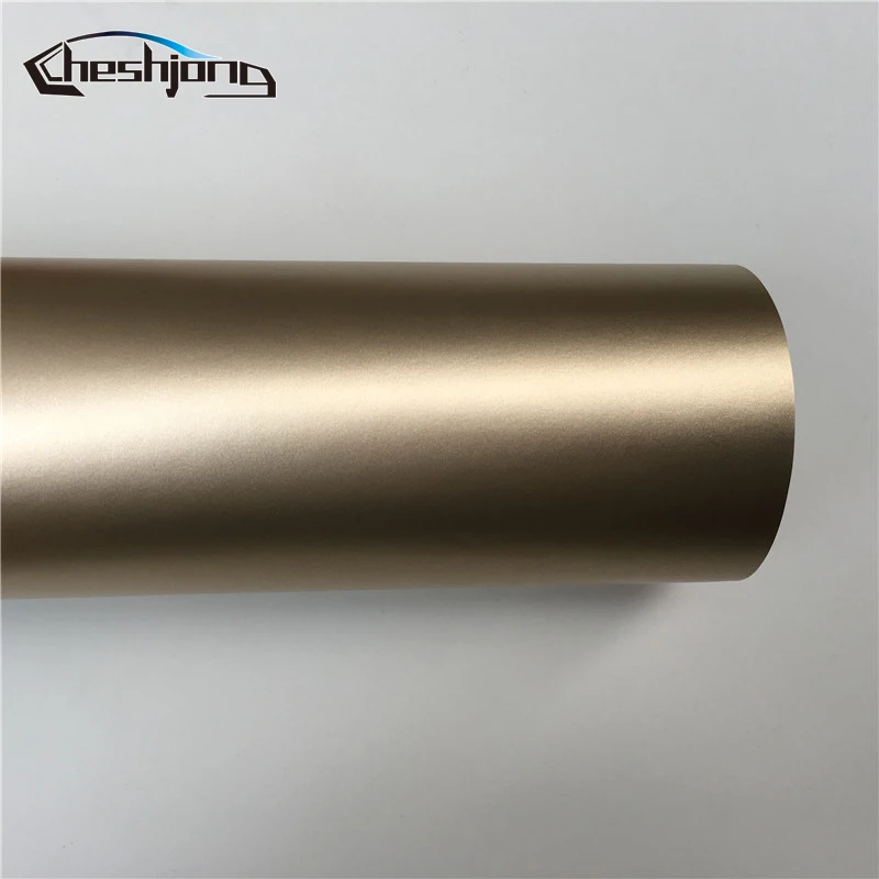 Шампанское золотистое покрытие для всего кузова автомобиля матовый хром