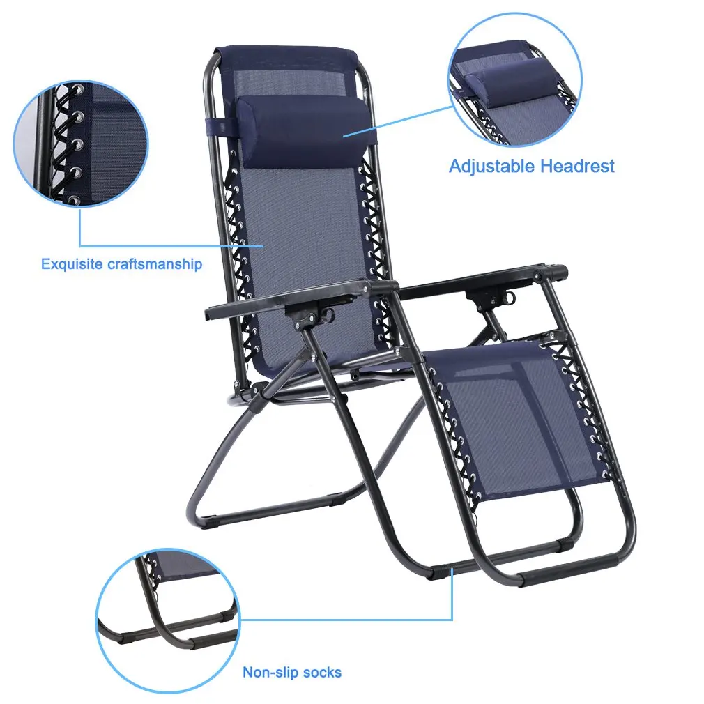 Металлическое складное алюминиевое кресло с защитой от нулевых гравитаций