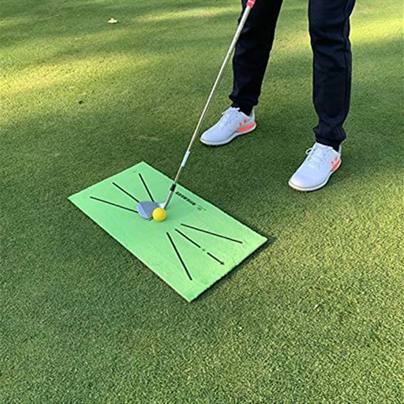 

Foldable Golf Hitting Mat Swing Training Aid Portable Golf Practice Training Mat golf ball marker golf swing trainer