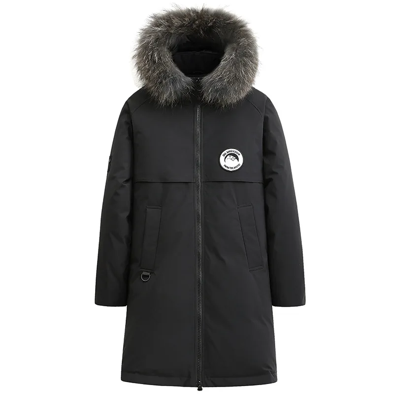 

Men Winter Jackets 2022 New White Duck Down Coat Male Mid-length Sport Leisure Thickened Jacket Hooded Down Coats Chaqueta Cjk