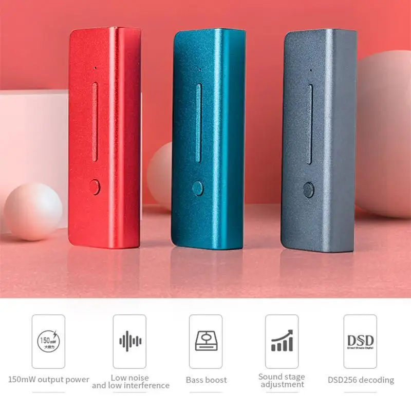 Фото XDUOO Link2 HD ESS8118EC DSD256 HD HIFI Портативный декодирующий усилитель для наушников типа C ЦАП с усилителем мощностью 150 МВт №2