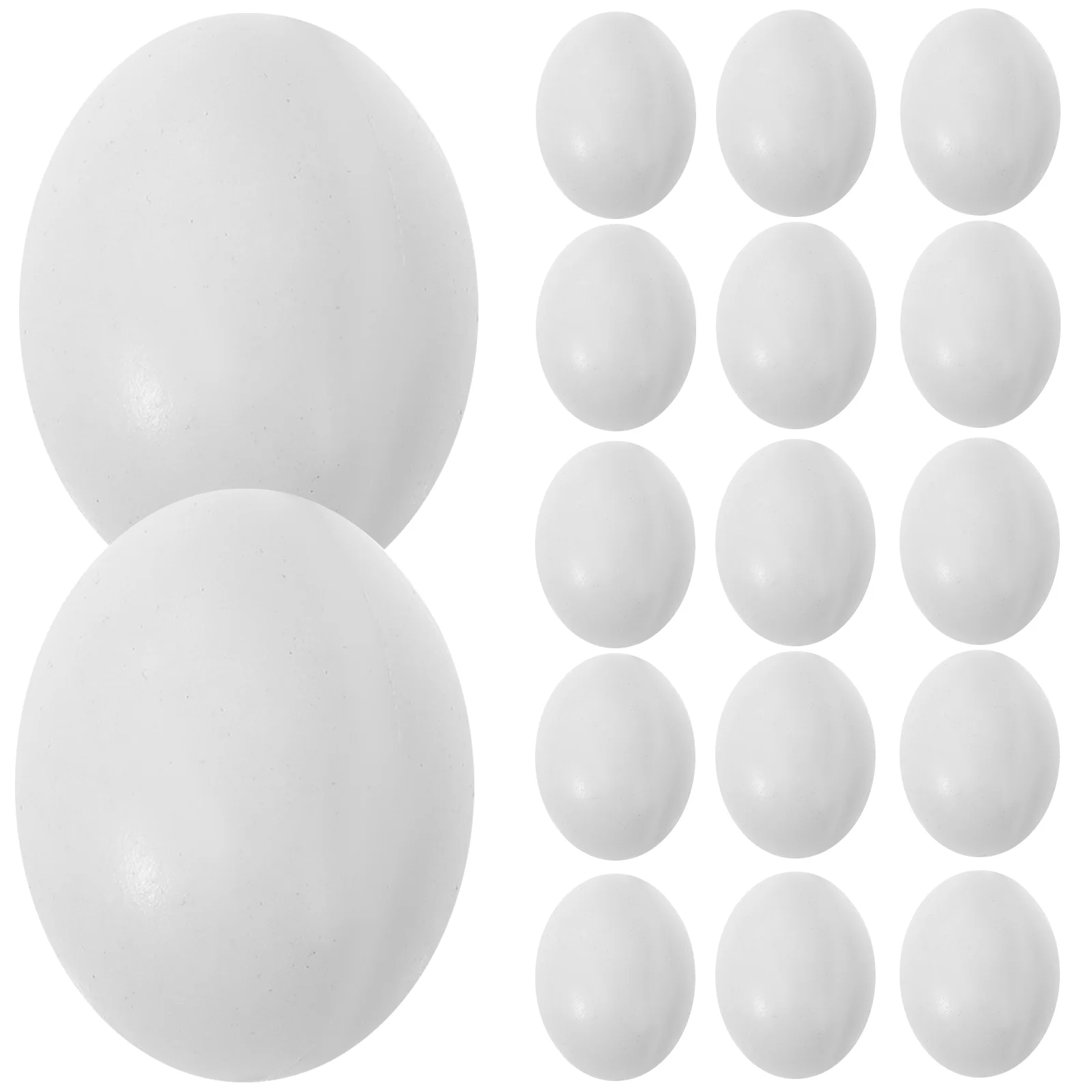 

10 Pcs Girls Crafts Blocks Bird Egg Laying Prop Fake Eggs Simulation White Plastic Breeding Tool Baby
