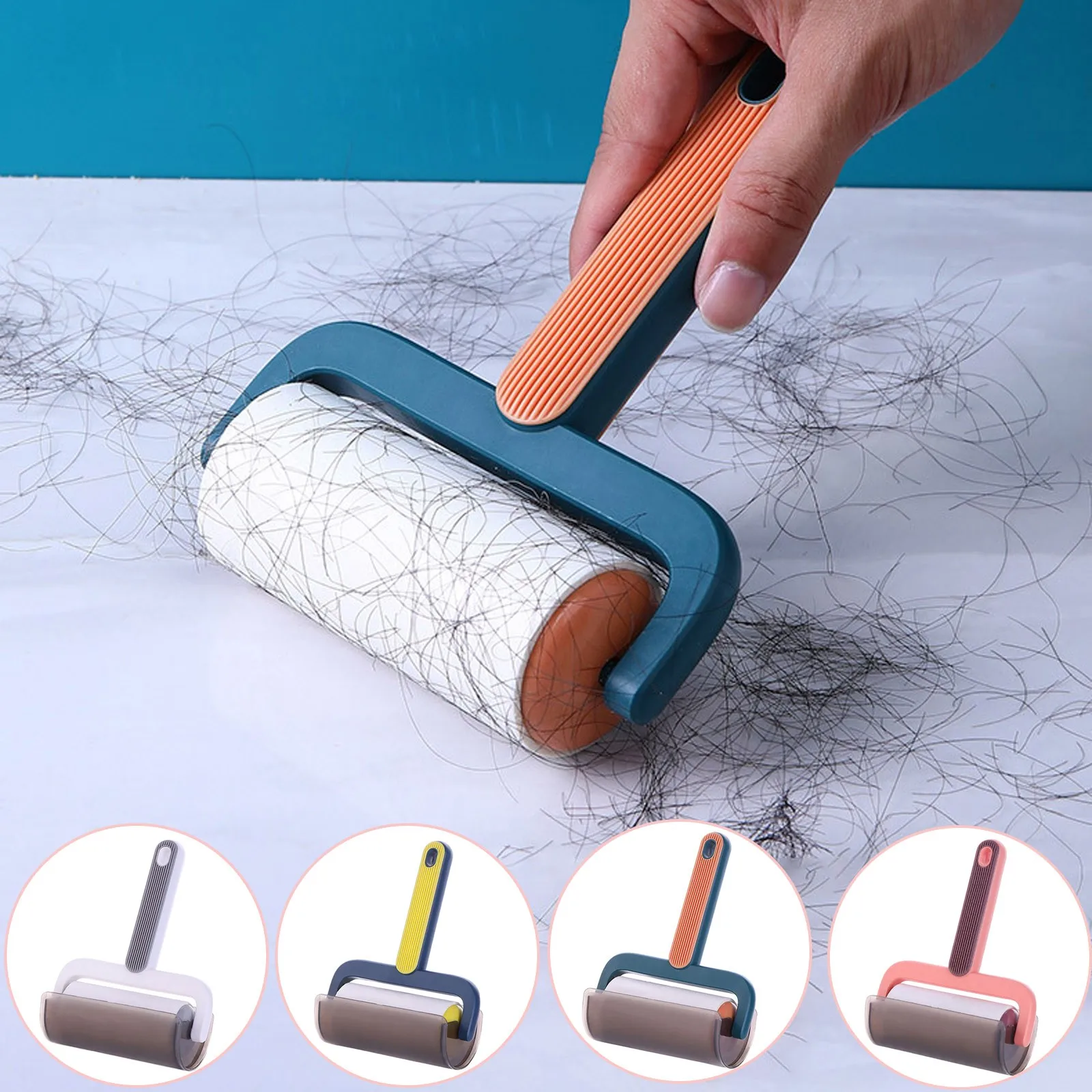 

Lint Remover Tearable Clothes Hair Sticky Roller Reusable Portable Pet Hair Remover Sticky Roller Carpet Sofa Home Cleaning Tool