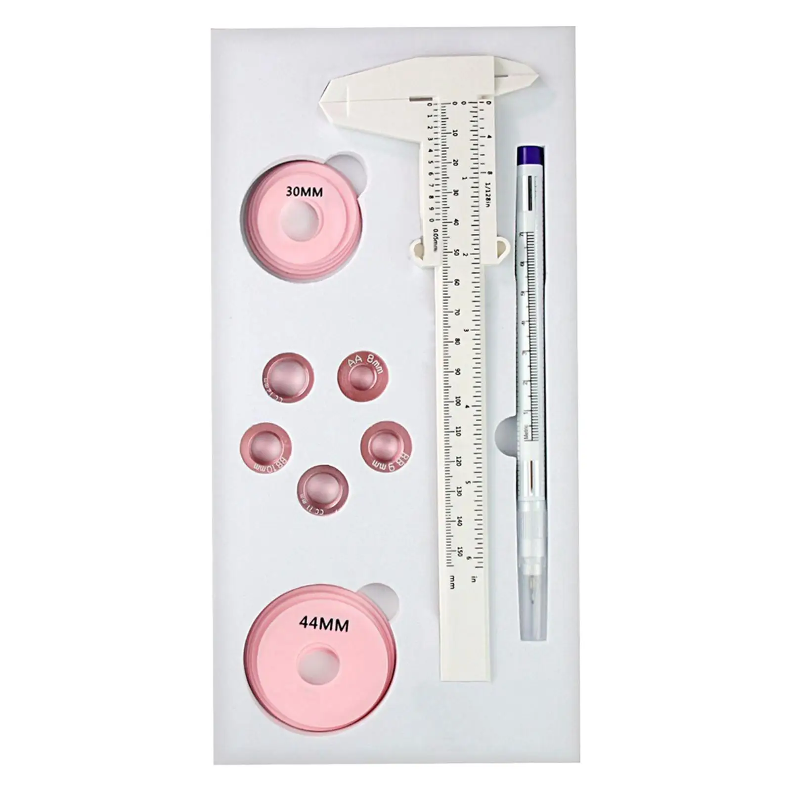 

Areola Tattoo Practice Tools Marker Pen with Caliper 30mm 44mm Areola Size Tools Papilla Size Tools for Tattoo Artists Beginners