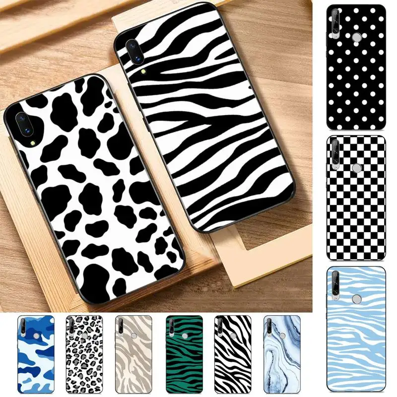 

Cow Zebra Pattern Phone Case for Huawei Y 6 9 7 5 8s prime 2019 2018 enjoy 7 plus