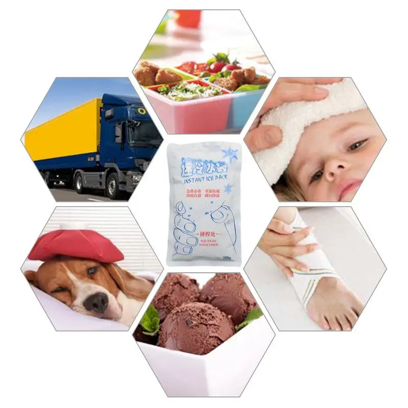 

Outdoors Instant Cold Ice Pack For Cooling Therapy Emergency Food Storage Pain Relief Safety Survival Outdoor Tool HOT