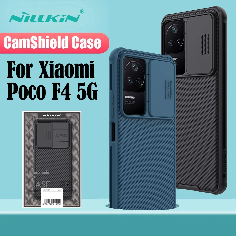 

NILLKIN For Xiaomi Poco F4 5G Case CamShield Pro Case Slide Camera Cover Lens Privacy Protection Phone Back Cover For Poco F4 5G