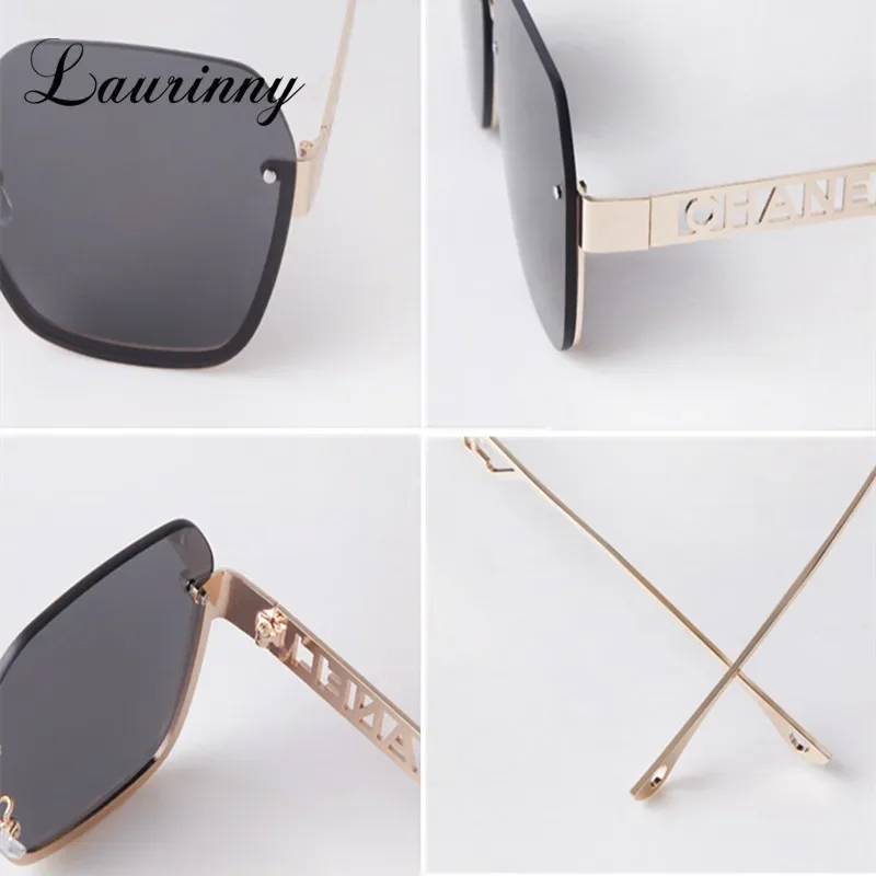 Женские солнцезащитные очки 2022 нестандартные дизайнерские в полуоправе с