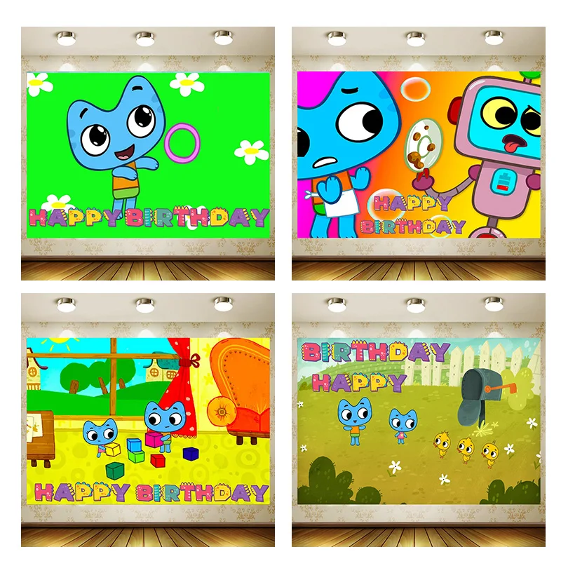 Kotya и Katya принадлежности для дня рождения баннер девочек детский мультяшный декор