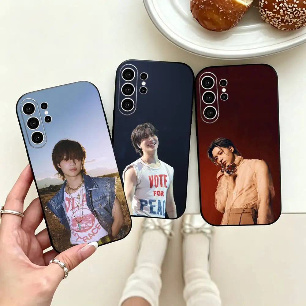 Фото Модный чехол для телефона с изображением корейского K-pop исполнителя Тэмина для Samsung S25, S24, S21, S22, S23, S30, Ultra, S20, Plus, Fe, Lite, Note, 10, черный чехол №1