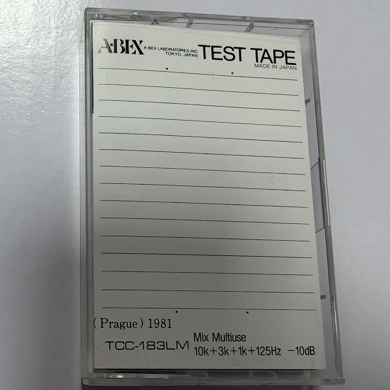 ABEX тестовые ленты TCC-183LM Mix многоцелевые гибридные частота скорость и флюттер