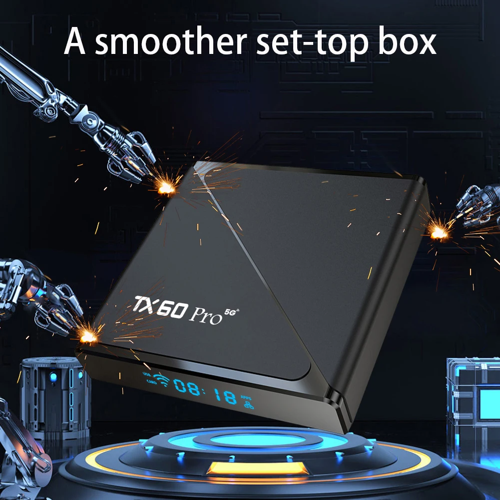 Фото Android 16, Smart TV Box, 14K, 2,4G/5G, двойной Wi-Fi медиаплеер с дистанционным управлением, телеприставка, Android Box №2