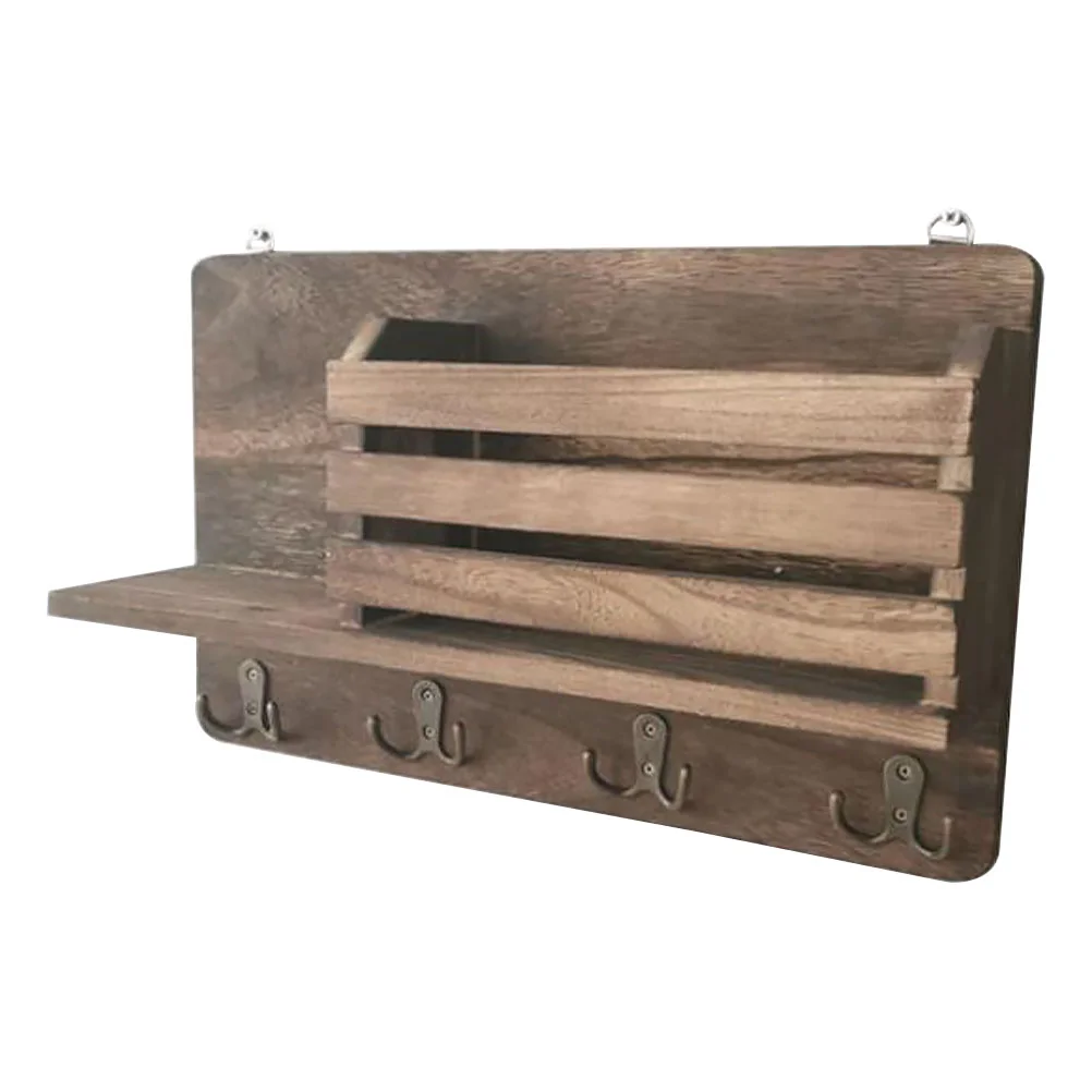 

1 Pc Mail Organizer Storage Shelf Floating Display Shelf Rustic Wall Shelves Wall Mounted Floating Shelves Bedroom Wall Shelf