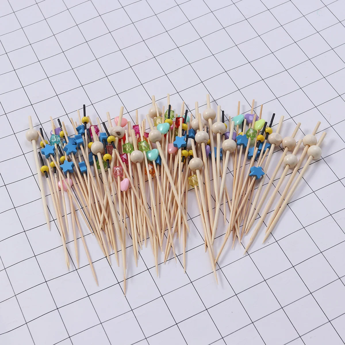 

Picks Cocktail Fruit Appetizer Drink Picks Sticks Wood Toothpicks Party Supplies (About 100pcs, Assorted