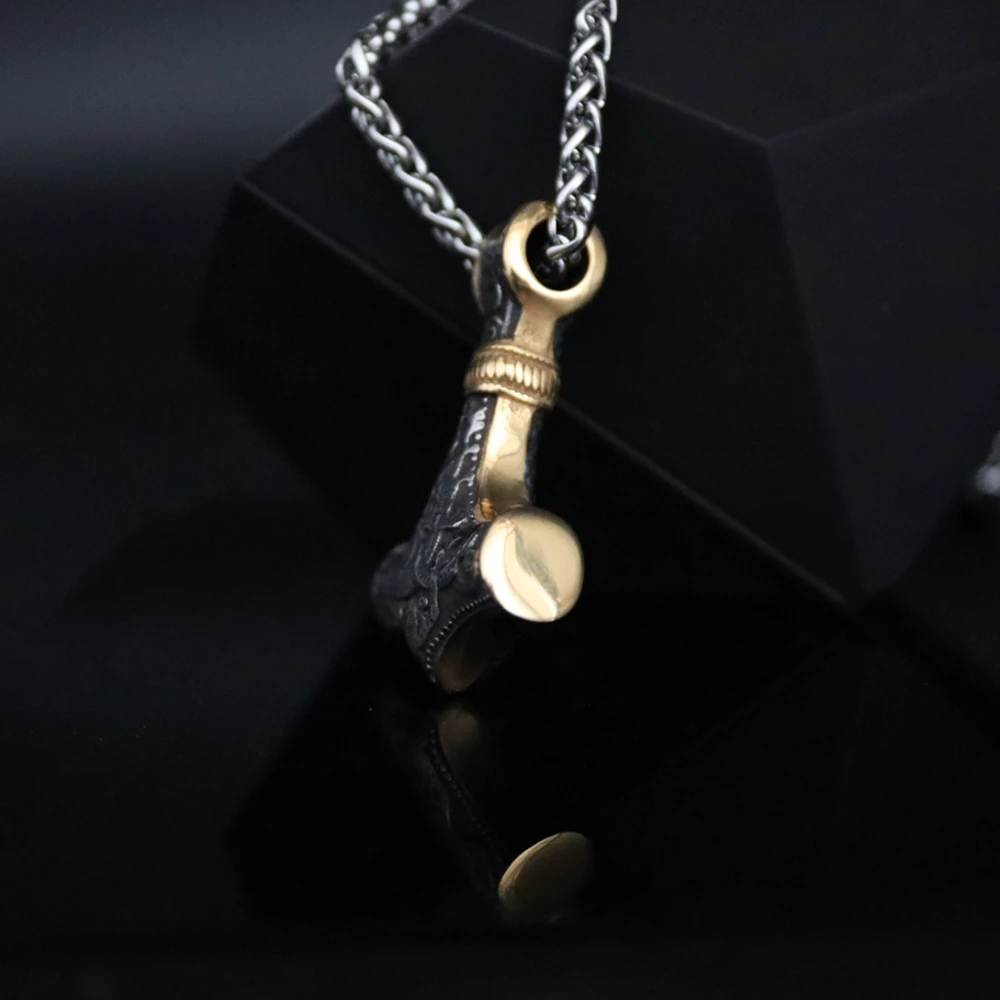 Цепочка с подвеской в виде молота Тора стиле викингов | Украшения и аксессуары