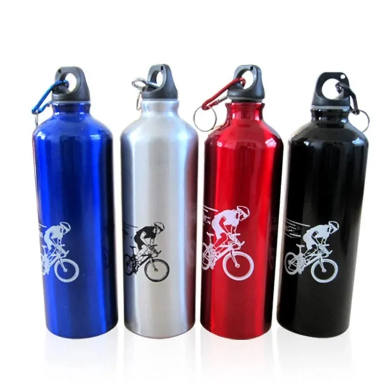 

750ml Aluminum Alloy Outdoor Bicycle Sports Water Bottle Portable Leak-proof Water Bottle Mountaineering Cycling Camping Supplie