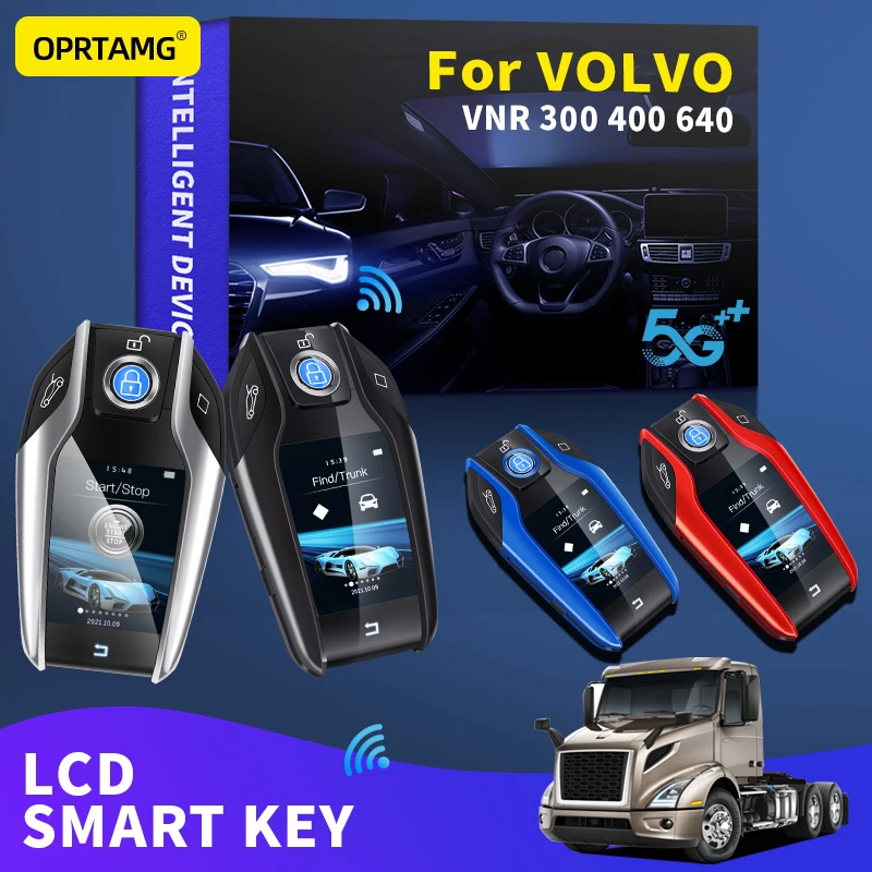 

Smart LCD Key Keychain For VOLVO VNR 300 400 640 2000 2007-2022 Car Smart Remote Control Key LCD Display for Keyless Smart Key