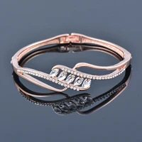 kioozol classic bracelet rose gold silver color cz bracelet for women accessories fashion jewelry 2022 new arrival 018 xs1