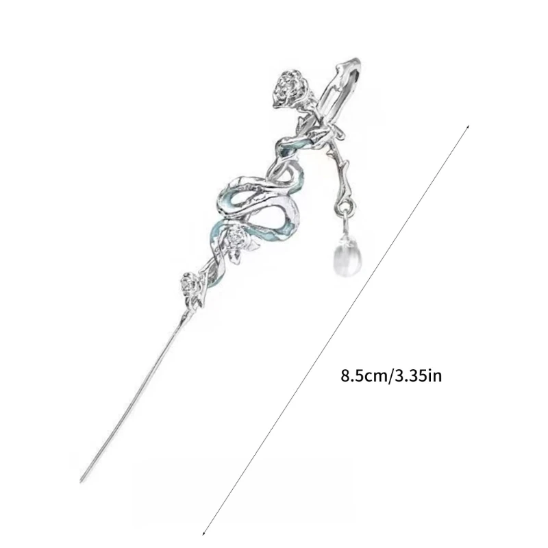 Стильные серьги-гвоздики в виде змеи из сплава портативные для модных женщин