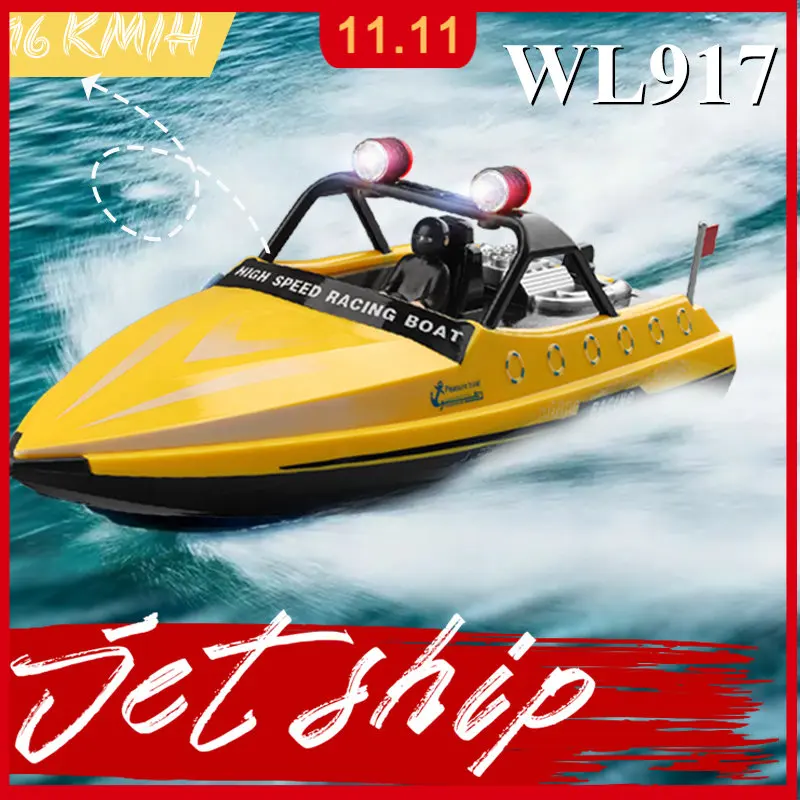 Pаспродажа WLtoys WL917 радиоуправляемая лодка 2,4G радиоуправляемая высокоскоростная гоночная лодка Водонепроницаемая модель Электрический радиоприемник...
