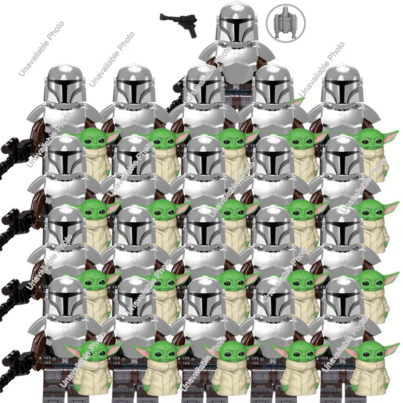 

21 шт. клон патроианских солдат строительные блоки Оби-Вана Ahsoka Mace Windu C-3PO Boba Fett Dath аналогирей