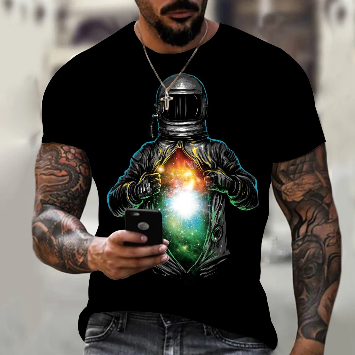 

Fashion 3d Printed T Shirts Men Summer T-shirt Oversize Short Sleeve Casual Tops Men's Clothes Male Gym Sports Jersey Streetwear
