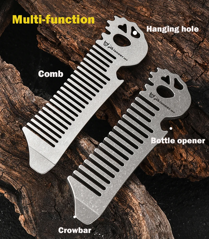 Расческа из чистого титана многофункциональный штопор лом подвеска
