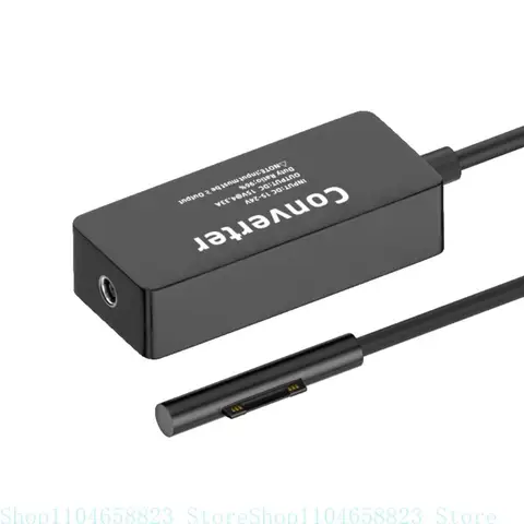 Кабель-переходник для зарядки постоянного тока в Surface Type-C для ноутбука SurfacePro 3/4/5-/6/7/8/X Go 2/3 2/3/4 Book 2/3/4CC