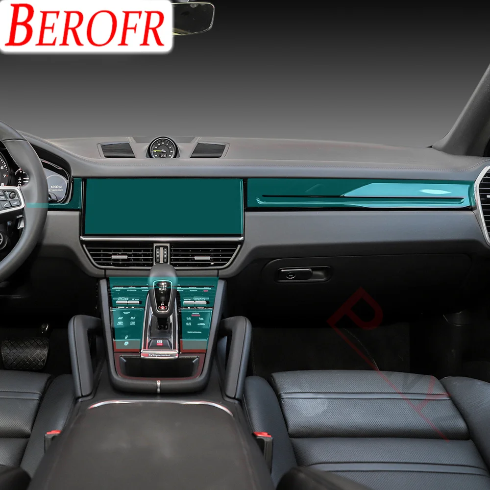 

Автомобильный интерьер центральная консоль переключение передач приборная панель навигации Экран дверная панель Защитная пленка для Porsche Cayenne E-Hybrid 2019