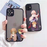 kyoukai no kanata couple phone case matte transparent for iphone 7 8 11 12 13 plus mini x xs xr pro max cover