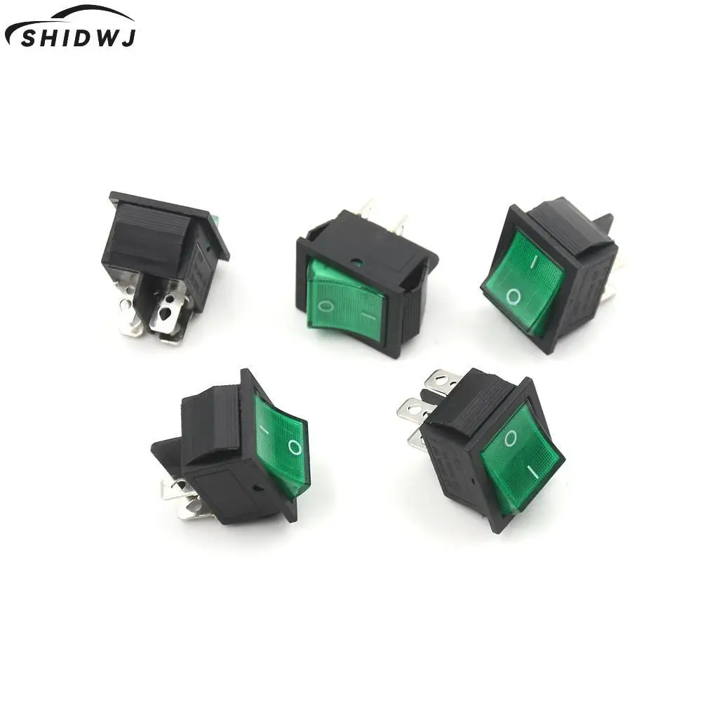 

5PCS 4 Pin Lamp ON/OFF 2 Position DPST Rocker Switch 16A/250V 20A/125V KCD4-201 High Quality