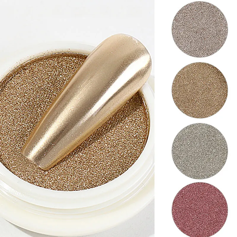 

Nail Art Solid Magic Mirror Powder DIY Shiny Holographic Metal Effect Gold Powder Color Fashion Elegant Nail Art Decoration