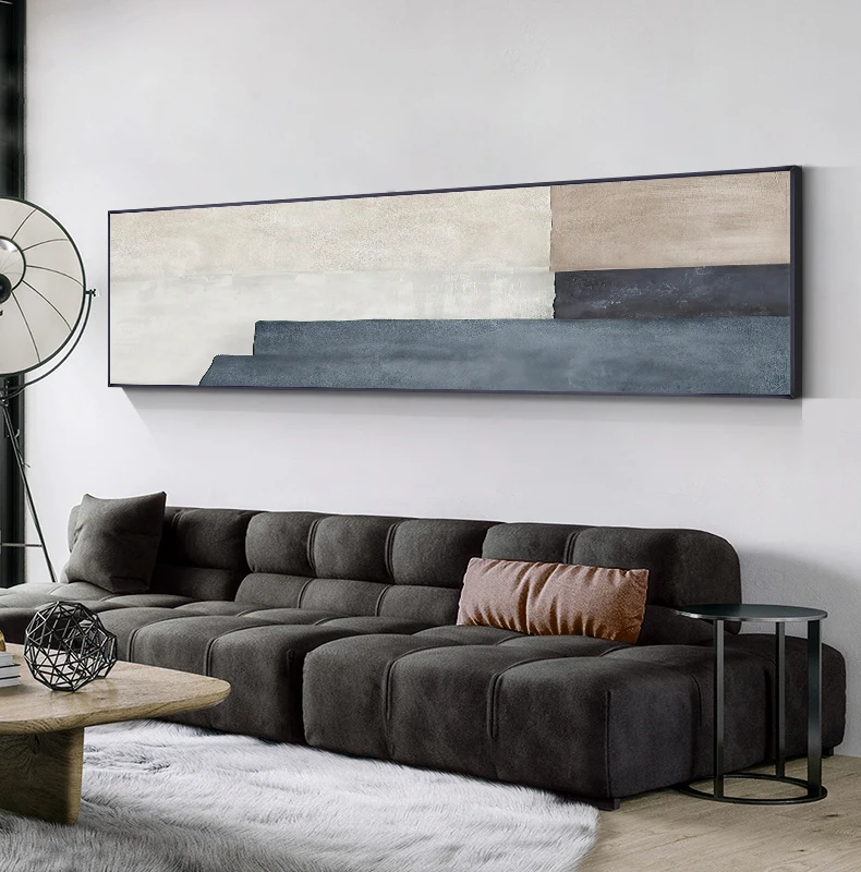 Абстрактные декоративные картины Цветные Блоки плакат печать современные