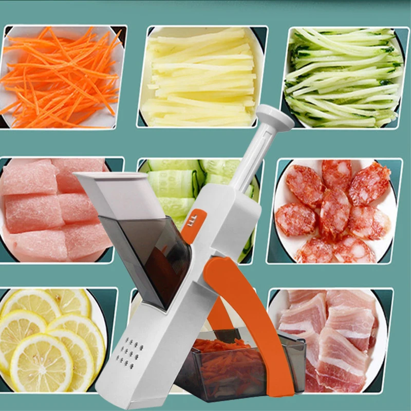 

Multipurpose Vegetable Cutter Machine Mandolin Grater Slicer Food Vegetable Chopper Stainless Steel Potato Cutter For Kitchen