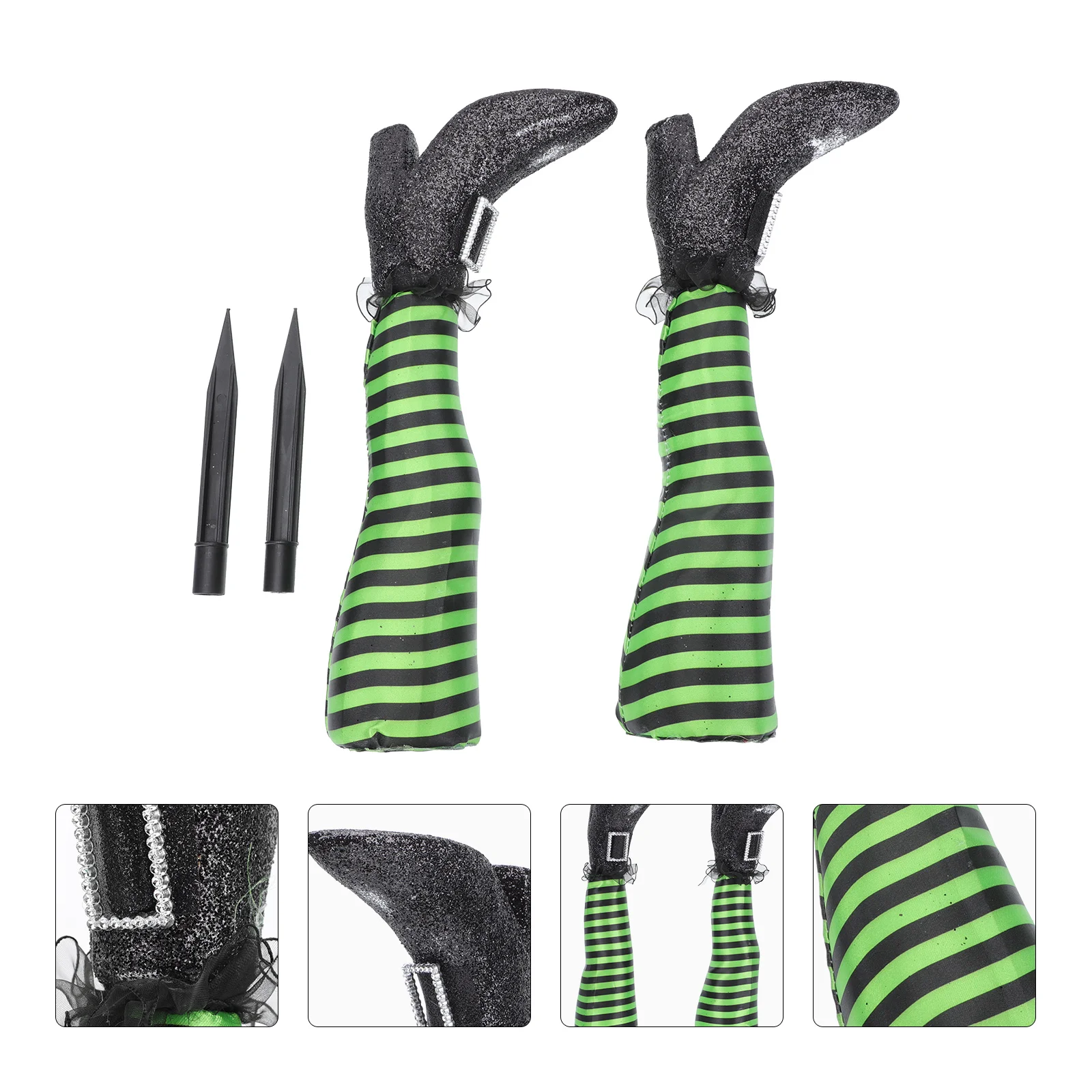 

Decorative Prosthetics Prop Supply Halloween Wicked Witch Leg Decoration Party Home