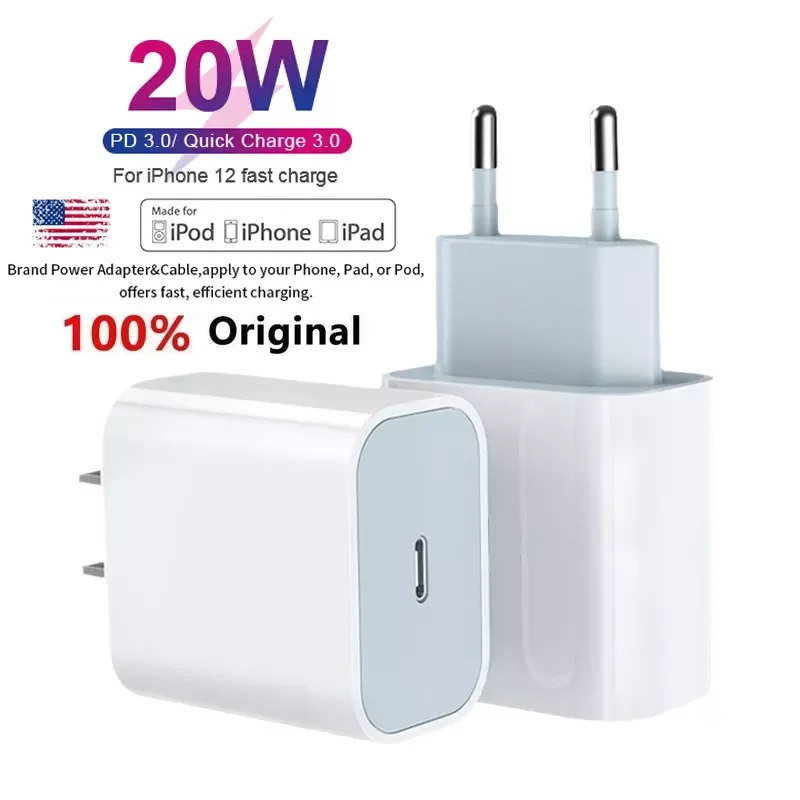 

NEW2023 20W USB Type C Charger Adapter Fast Charge 13 12 11 Pro Max Mini Xs Xr iPad