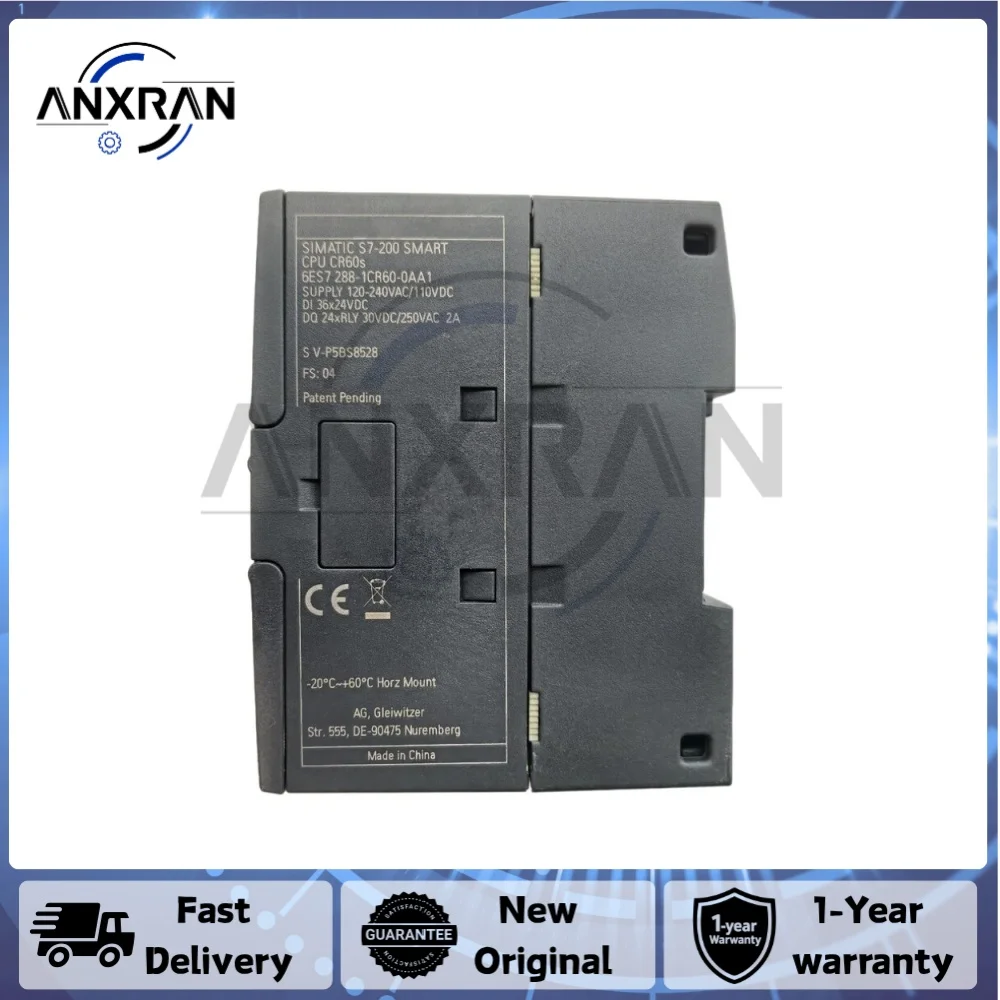 Фото Новый оригинальный модуль Siemens 6ES7288-1CR60-0AA1 6ES72881CR600AA1 SIMATIC S7-200 SMART CPU CR60s AC/DC/RELAY, 36DI/24DO PLC №4