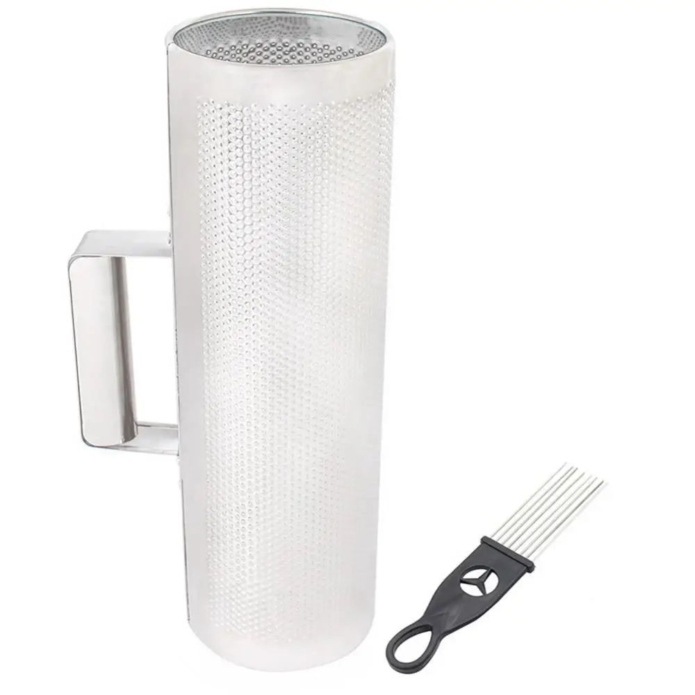 

Stainless Steel Guiro Instrument with Scraper Latin Percussion Musical Tool